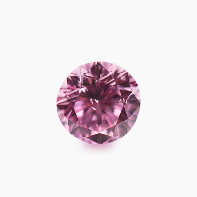 ピンクダイヤモンドルース｜0.27ct, Fancy Intense Purplish Pink, Round, SI-2, GIA