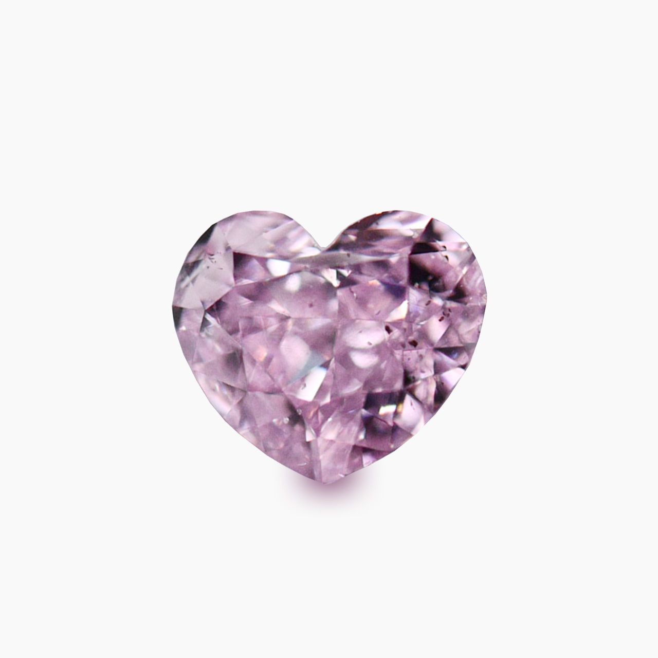 天然ファンシーパープリッシュピンクダイヤモンドルース画像1の拡大画像｜0.27ct, Fancy Purplish Pink, Heart Shape, SI-2, GIA